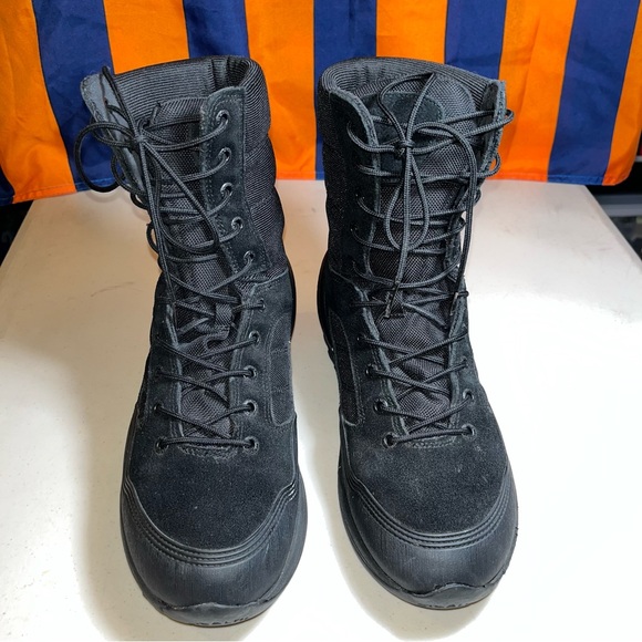 Five Ten 5.10 Valor Boots Men's 8 triple black Tactical Combat Lace Up Ankle - Picture 8 of 9